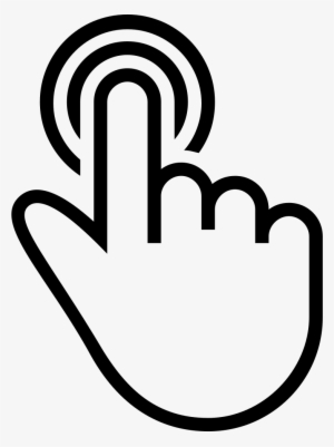 One Finger Tap Gesture Of Outlined Hand Symbol Comments - Case For Galaxy S8 Soft Tpu Protective Cover #2445966