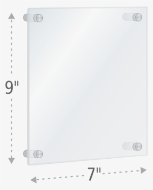 Standoff Wall Sign Frame, - White Acrylic Sign With Standoffs #2446987