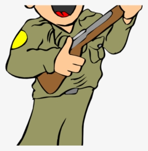 Army Clipart Scene - Soldier Clipart Png #2447511