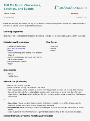 Tell Me More - Means Of Transportation Lesson Plan #2447683