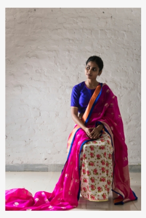 Nanki Saree Worn With Chameli Petticoat - Raw Mango Saree Latest #2448190