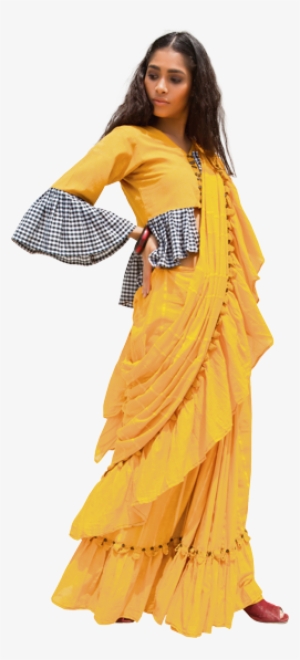 A Saree From The Peeli Dori Brand - Sari #2448375