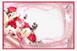 Floral Frame Png Images Free Download - Free Online Card Frames #2448406