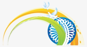 Abstract Artistic Indian Flag Wave Background Hd Png - Happy Independence Day 2018 #2448421