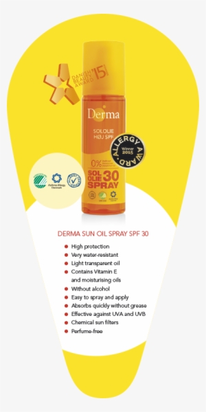 Finest Derma Sun Guide With 30 Great Yellow Light Rays - Derma Sololie Spray Spf 30 (høj Beskyttelse) 200 Ml #2448691