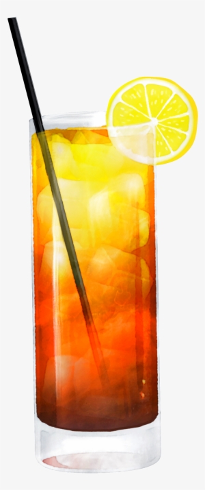 Hand Painted Iced Lemon Tea Png Transparent - Long Island Iced Tea #2449058