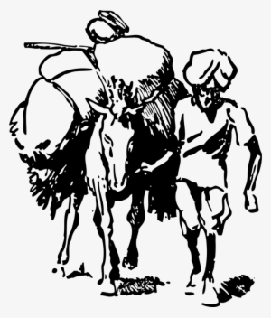 Farmer India Agriculture Drawing Free Commercial Clipart - Indian Farmer Clipart Black And White #2449359