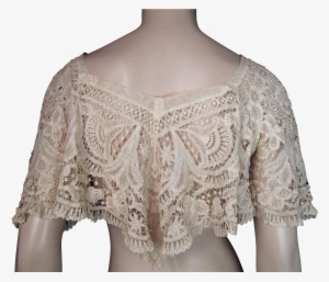 Antique Victorian Lace Canezou Jacket - Crochet #2450402