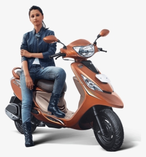 2s2 - Scooty With Girl Png #2450817