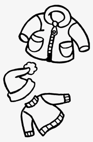 Dresses Drawing Children's - Drawing Of Winter Clothes #2451175