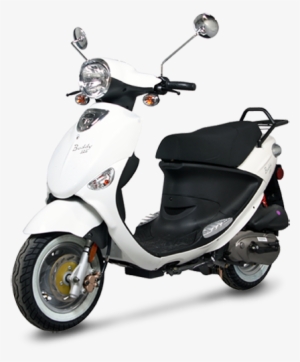 White Genuine Buddy 125 Scooter #2451196
