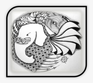 Zentangle Ganesha By Dilip Patel - Drawing #2451475