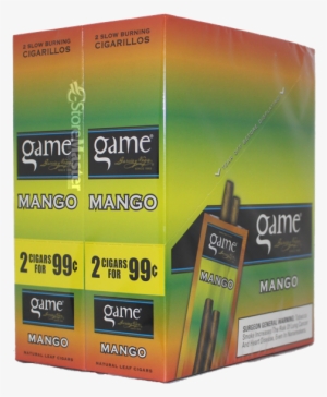 Game Cig 2/99 Mango - Game Cigarillos, Slow Burning, Mango - 30 Pouches #2452216