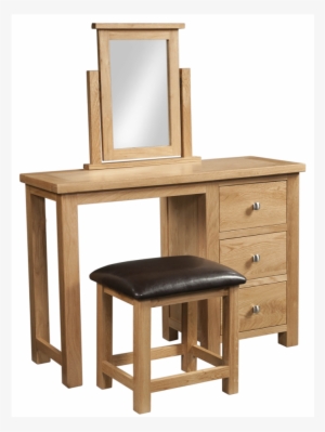 Oxford Oak Dressing Table, Stool & Mirror Castles Furniture - Oak Dressing Tables #2453191