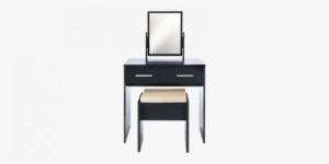 Contemporary Dressing Table With Mirror And Waterfall - Computer Desk #2453529