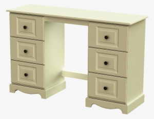 Double Dressing Table H85cm W132cm D42cm - Lowboy #2453549