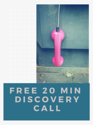 Free 20 Min Discovery Call - Vintage Pink Phone Receiver Journal: 150 Page Lined #2453891