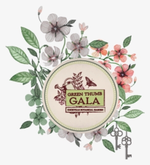 Kbga Flowers And Logo Transparent Background - Thank You Postcard #2454473