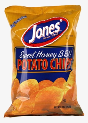 Sweet Honey Bbq Potato Chips - Jones' Wavy Salt & Vinegar Potato Chips 9 Oz. Bag #2454634