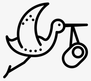 Stork Vector Flying Png Library Download - Icon #2455293