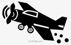 Prop Plane Royalty Free Vector Clip Art Illustration - Monoplane #2455379