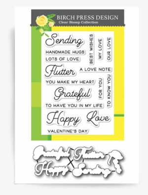 Sending Love Clear Stamp And Die Set #2456988