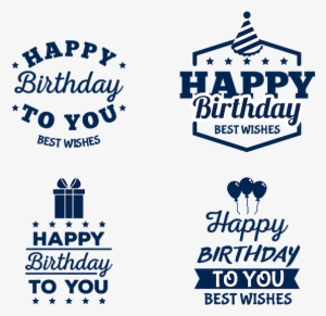 Happy Birthday Sticker Labels - Sticker Transparent Happy Birthday #2457198