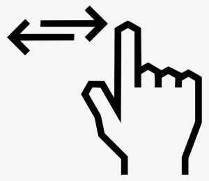 Clipart Transparent Swipe Fingure Left Right Png Icon - Swipe Left And Right #2457770