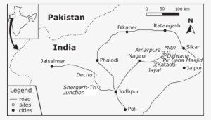 Map Showing The Location Of The Study Sites In The - India Sri Lanka #2460108