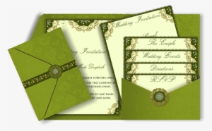 Wedding Invites - Light Green Wedding Invitation #2460211