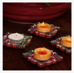 Green Leaf Store Gls Clay Diyas & Thali Cd09 - Clay #2460263