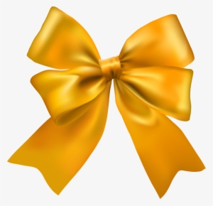 Clip Art Hand Painted Golden - Vector Ribbon Bow Png #2460529