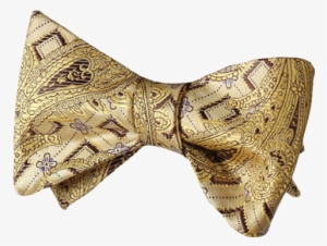 Galvanize Gold Bow Tie - Banana Republican Stafc002y Yellow Gold Brown Paisley #2460573