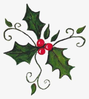 Holly Leaves Artwork - Flower #2460679