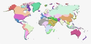 Vector Royalty Free Library D Political Model For Infographic - World Map #2462158 Vector Royalty Free Library D Political Model For Infographic - World Map #2462158