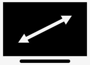 Widescreen Filled Icon - Electronic Symbol #2462762