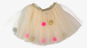 Les Pompoms Tutu In Gold - Miniskirt #2463748