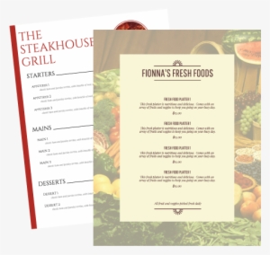 Menu Templates Ranging From Rustic Homestyle To Modern #2463776