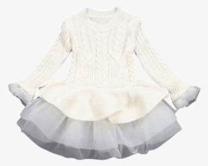 Petite Bello Dress Beige / 2-3t Aileen Crochet Tutu - Dress #2464014