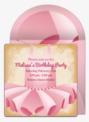 Ballet Tutu Online Invitation - Birthday Background #2464352
