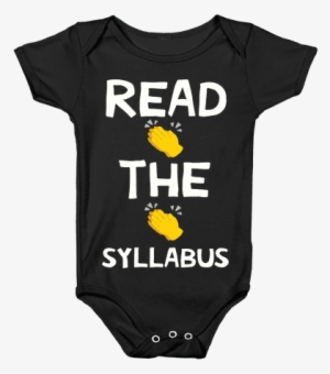 Read The Syllabus Clap Emoji Baby Onesy - Baby Suit Fullmetal Alchemist #2464431