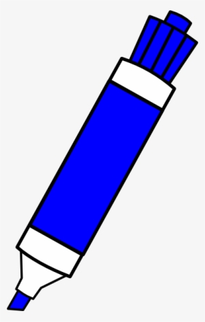 Blue Dry Erase Marker Clip Art At Clker - Dry Erase Marker Clipart #2464575