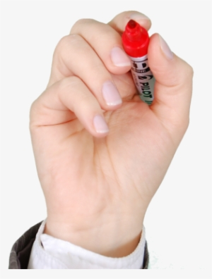 Hand With Marker Png Transparent Image - Pen Png #2464761