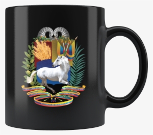 Escudo De Venezuela 3d (taza Negra 11oz) Nuestros Símbolos #2464951