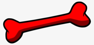 Dog Bone Vector - Red Dog Bone Clipart #2468217