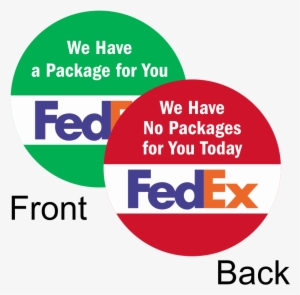2-sided Magnetic Fedex Status We Have/no Packages Label #2471243