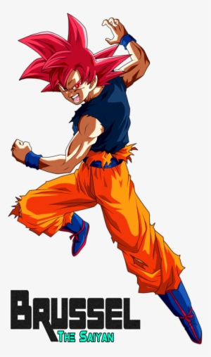 By Brusselthesaiyan Deviantart Com - Goku Ssj God Png #2472729