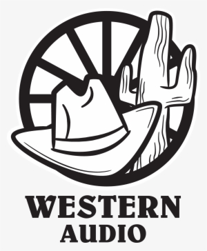 Black & White Western Audio Logo - Designer Property Signs-reserved Parking,cream On Maroon,aluminum,16" #2472760