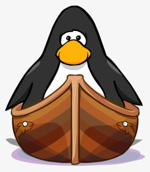Wooden Canoe On A Player Card - Club Penguin Paintbrush #2473528