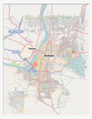 Kumartuli Is Located In Kolkata - Vector Map Of Full Kolkata #2473794